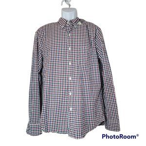 J.Crew Mercantile Flex Men's Large Slim Botton Down Shirt EUC